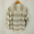 NEW RIVER 90S リネン コットン ブロックチェック バンドカラー L/S シャツ メンズ import:M