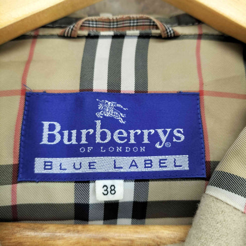 バーバリーブルーレーベル BURBERRY BLUE LABEL フーデッドウールコート レディース 38