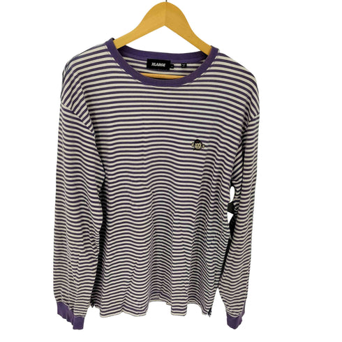 エクストララージ XLARGE ロゴ刺繍 ボーダー L/S カットソー メンズ JPN:L