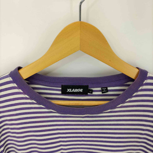 エクストララージ XLARGE ロゴ刺繍 ボーダー L/S カットソー メンズ JPN:L