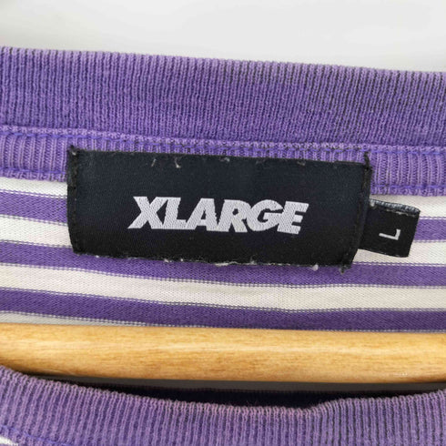 エクストララージ XLARGE ロゴ刺繍 ボーダー L/S カットソー メンズ JPN:L