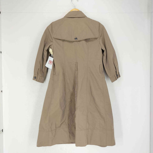 バーバリーロンドン BURBERRY LONDON 裏地チェック 7分袖シャツコート レディース 38