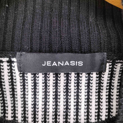 ジーナシス JEANASIS ニットWフェイフトリブショートハイネック レディース FREE