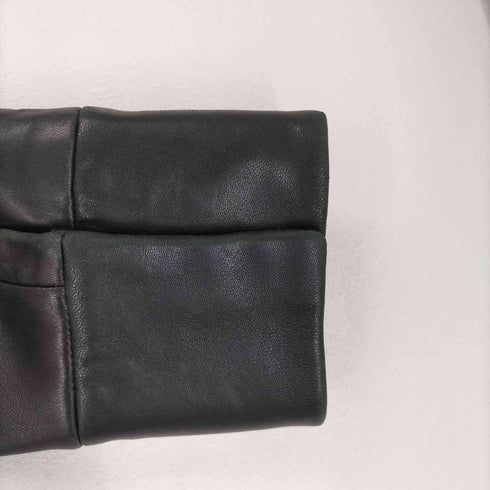 バナナリパブリック BANANA REPUBLIC 比翼レザーハーフコート レディース S