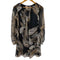 ダイアンフォンファステンバーグ DIANE VON FURSTENBERG シルク100% 総柄チュニック シア― レディース JPN:2