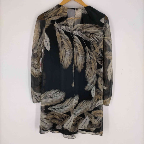 ダイアンフォンファステンバーグ DIANE VON FURSTENBERG シルク100% 総柄チュニック シア― レディース JPN:2