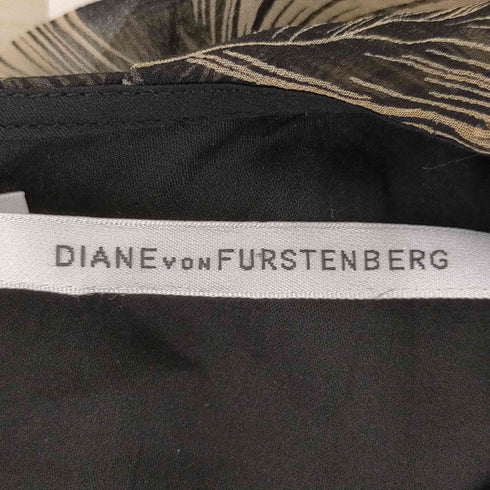 ダイアンフォンファステンバーグ DIANE VON FURSTENBERG シルク100% 総柄チュニック シア― レディース JPN:2