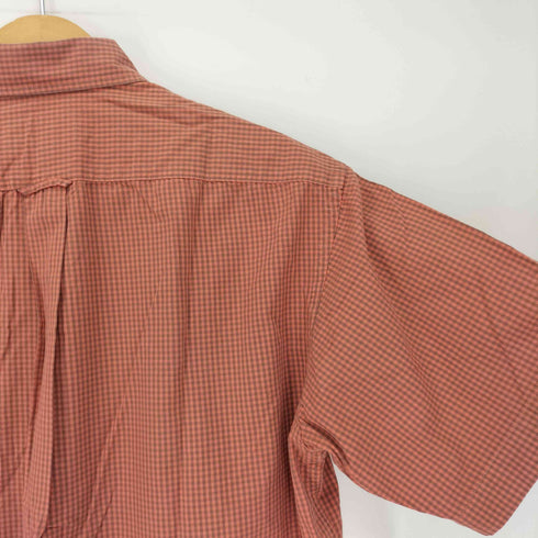 ヘンリーコットンズ Henry Cottons ロゴ 刺繍 ギンガムチェック B.D S/S ポケット シャツ メンズ 39-15 1/2