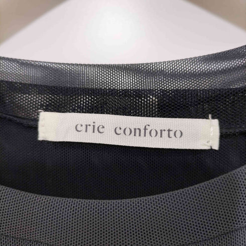 クリーコンフォルト crie conforto シアーレイヤードプルオーバー レディース FREE