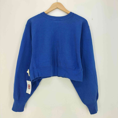 チャンピオン Champion USA製 トリコ 二枚タグ クロップド リメイク スウェット レディース import:XL