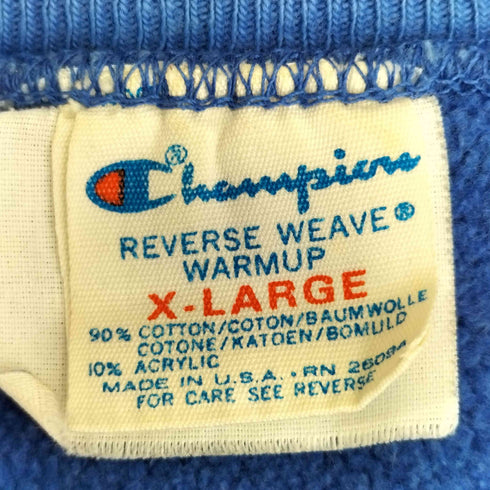 チャンピオン Champion USA製 トリコ 二枚タグ クロップド リメイク スウェット レディース import:XL