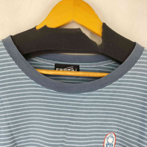 ゲンザイ genzai ボーダー L/S Tシャツ メンズ