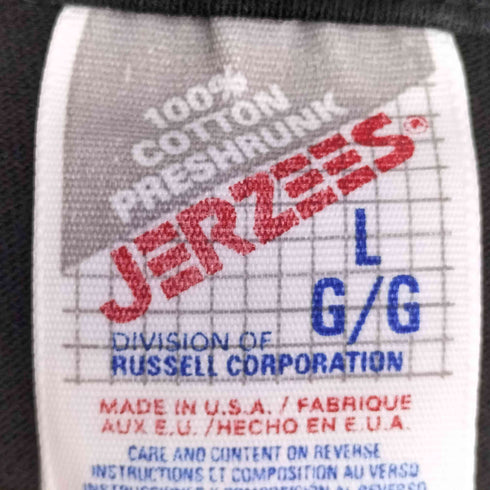 ジャージーズ JERZEES 90S USA製 両面プリント S/S Tシャツ メンズ import:L