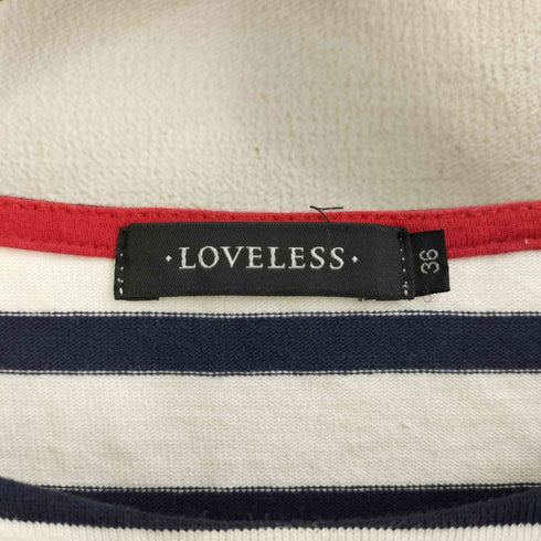 ラブレス LOVELESS 長袖 ボーダーカットソー バスクシャツ レディース JPN:36