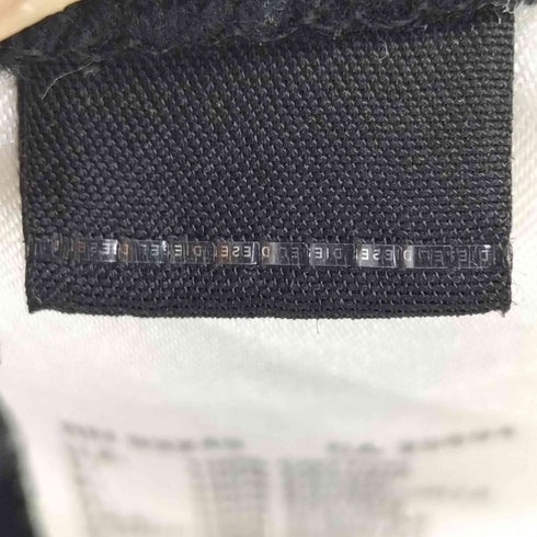 ディーゼル DIESEL Dロゴ刺繍 ハーフジップ S/S ポロシャツ レディース import:XS