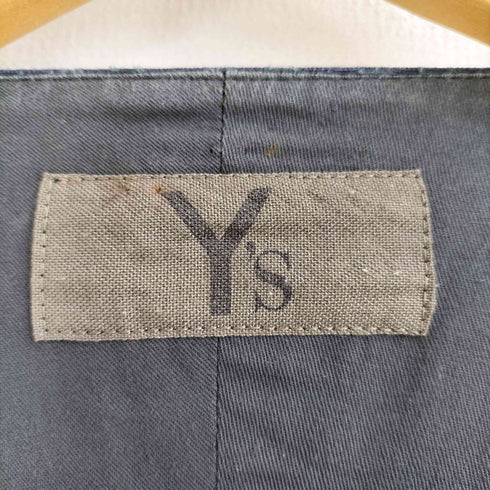 ワイズ Ys 80S 初期 茶タグ 綿100 柄縫い Vネック スキッパー 半袖 ワンピース レディース