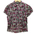 ポールスミスブラックレーベル Paul Smith BLACK LABEL フラワープリント フレンチスリーブシャツ レディース JPN:42