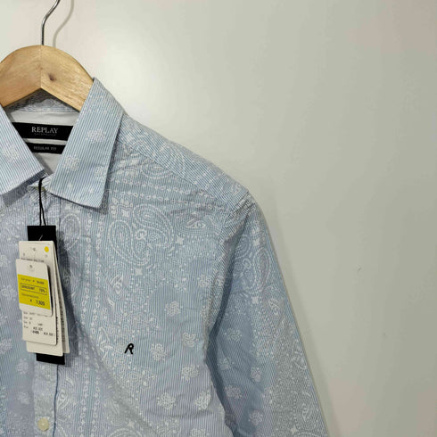 リプレイ REPLAY ペイズリー柄 長袖シャツ REGULAR FIT レディース JPN:XS