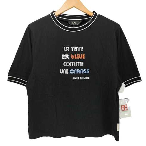 トゥービーバイアニエスベー To b. by agnes b. ポールエリュアールリブラインTシャツ レディース JPN:40