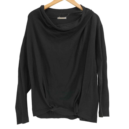 イッセイミヤケ ISSEY MIYAKE 80S 85年製 筆タグ 裾ボタン ワイドカラーコットンニット レディース JPN:9号