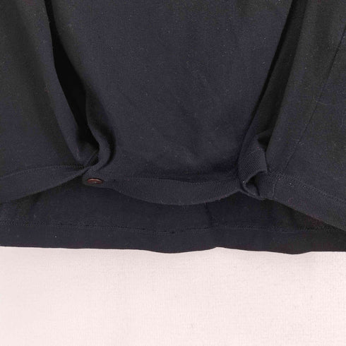 イッセイミヤケ ISSEY MIYAKE 80S 85年製 筆タグ 裾ボタン ワイドカラーコットンニット レディース JPN:9号