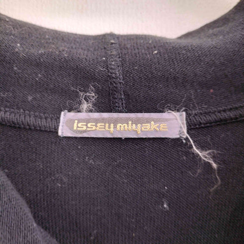イッセイミヤケ ISSEY MIYAKE 80S 85年製 筆タグ 裾ボタン ワイドカラーコットンニット レディース JPN:9号