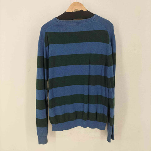 トミーヒルフィガー TOMMY HILFIGER ボーダー コットンニット メンズ import:L