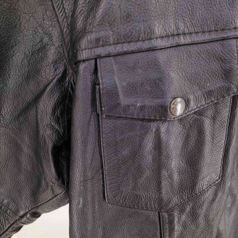 MIDTOWN CYCLES NEWYORK CITY レザー シャツジャケット メンズ import:XXL