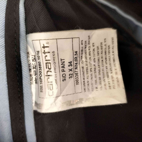 カーハートワークインプログレス Carhartt WIP SID PANT メンズ 32inch