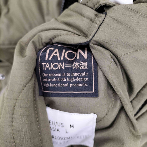 タイオン TAION NOMINE 別注 ミリタリーリバーシブルバルカラーダウンジャケット レディース JPN:L