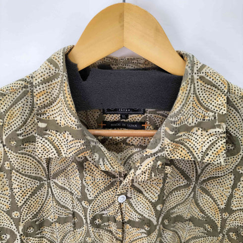 ビームスプラス BEAMS+ Open Collar Block Print メンズ JPN:XL