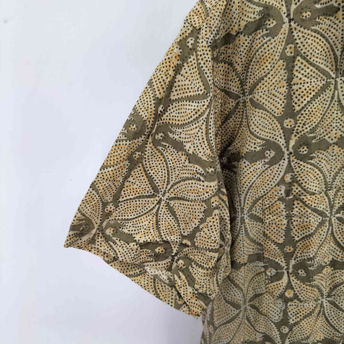 ビームスプラス BEAMS+ Open Collar Block Print メンズ JPN:XL