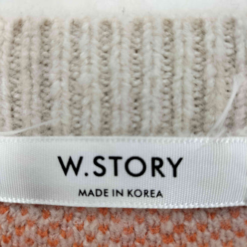 韓国製 グラフィック ジャガード生地 プルオーバー ニット セーター レディース