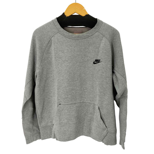 ナイキ NIKE AS M NK TCH FLC CREW OG 10YR DK GREY HEATHER メンズ import:L