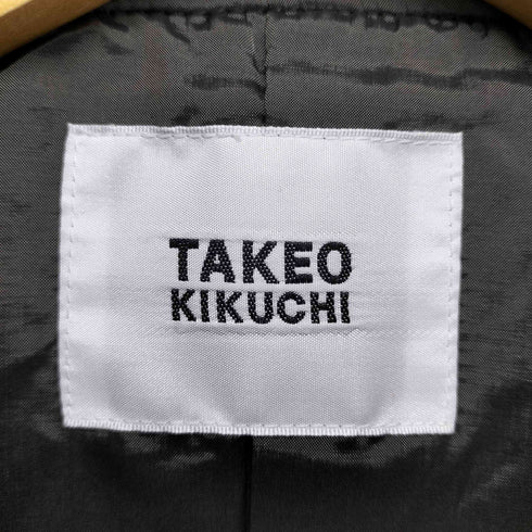 タケオキクチ TAKEO KIKUCHI ウールカシミヤ フーデッドコート メンズ JPN:3
