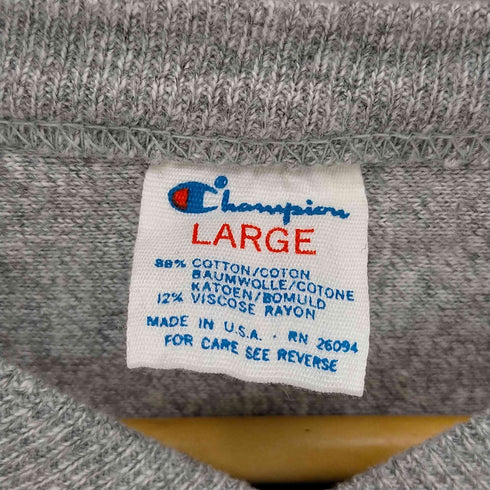チャンピオン Champion 80s USA製 トリコタグ Vネックカットソー メンズ JPN:L
