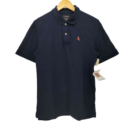エルエルビーン L.L.Bean TRADITONAL FIT ビーンブーツ刺繍鹿の子ポロシャツ メンズ M
