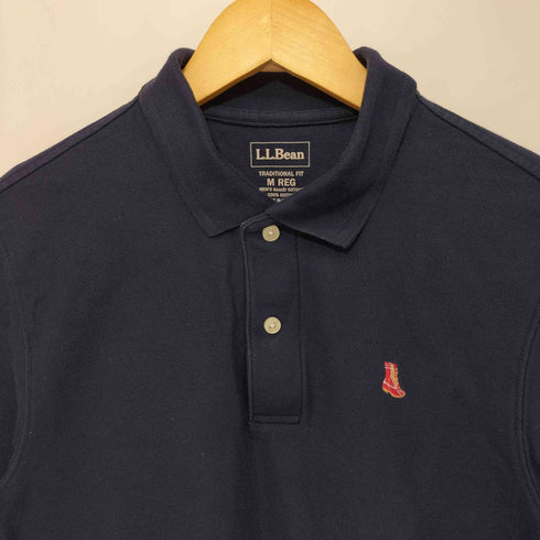 エルエルビーン L.L.Bean TRADITONAL FIT ビーンブーツ刺繍鹿の子ポロシャツ メンズ M