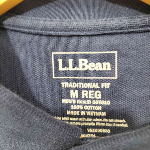 エルエルビーン L.L.Bean TRADITONAL FIT ビーンブーツ刺繍鹿の子ポロシャツ メンズ M