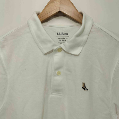 エルエルビーン L.L.Bean TRADITONAL FIT ビーンブーツ刺繍鹿の子ポロシャツ メンズ M