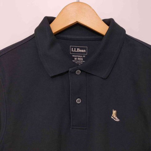 エルエルビーン L.L.Bean TRADITONAL FIT ビーンブーツ刺繍鹿の子ポロシャツ メンズ M
