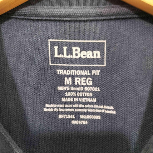 エルエルビーン L.L.Bean TRADITONAL FIT ビーンブーツ刺繍鹿の子ポロシャツ メンズ M