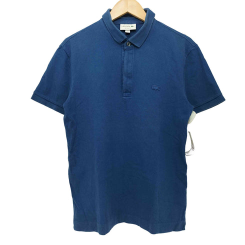 ラコステ LACOSTE REGULAR FIT ワンポイント刺繍鹿の子ポロシャツ メンズ S