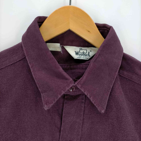 ウールリッチ WOOLRICH 70s USA製 三角タグ 白タグ 両フラップシャモアシャツ メンズ JPN:48