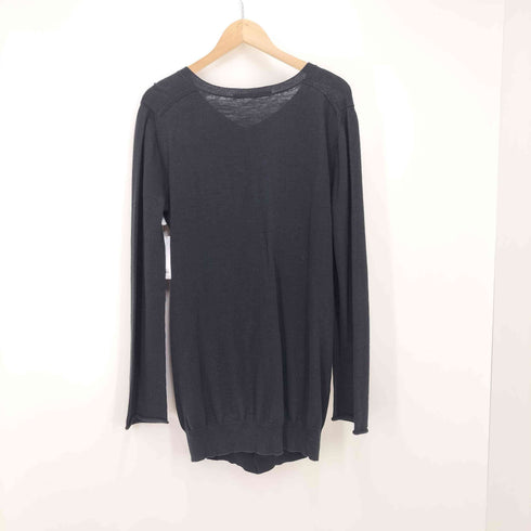 リミフゥ LIMI feu 18AW ストライプポケット Vネック コットン ニット レディース