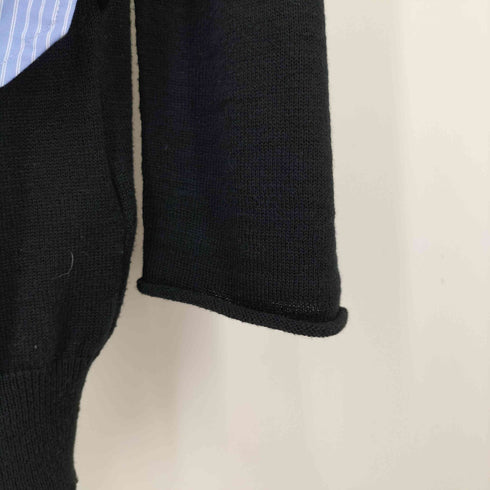 リミフゥ LIMI feu 18AW ストライプポケット Vネック コットン ニット レディース