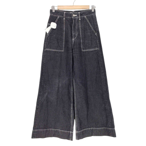 カリテ qualite × e denim センタ―プレス ワイドデニムパンツ レディース 38