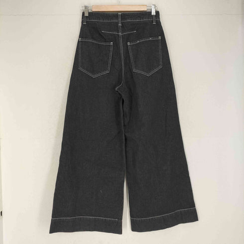 カリテ qualite × e denim センタ―プレス ワイドデニムパンツ レディース 38
