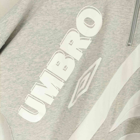 アンブロ UMBRO 23AW クラシックビックロゴ ハーフジップスウェット メンズ JPN:L