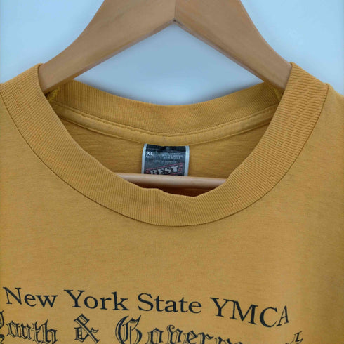 フルーツオブザルーム FRUIT OF THE LOOM 90s USA製 YMCA シングルステッチ カレッジプリントTシャツ メンズ JPN:XL